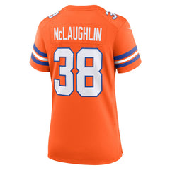 Jaleel McLaughlin Denver Broncos Women's Mile High Collection 1977 Throwback Player Game Jersey Orange | Nike for Sale