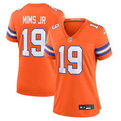 Marvin Mims Jr Denver Broncos Women's Mile High Collection 1977 Throwback Player Game Jersey Orange | Nike for Sale