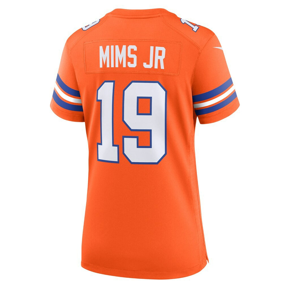 Marvin Mims Jr Denver Broncos Women's Mile High Collection 1977 Throwback Player Game Jersey Orange | Nike for Sale
