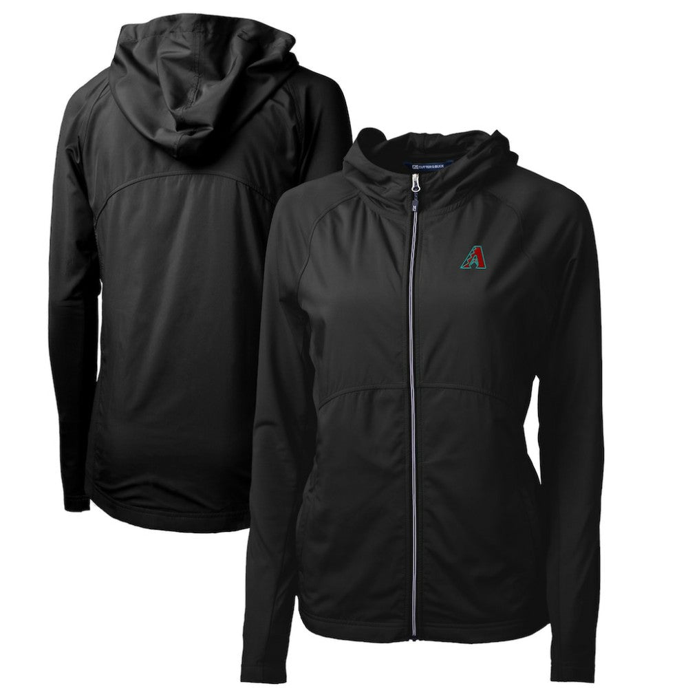 Arizona Diamondbacks Cutter & Buck Women's Adapt Eco Knit Hybrid Recycled Full-Zip Hoodie - MLB