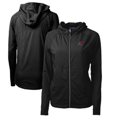 Arizona Diamondbacks Cutter & Buck Women's Adapt Eco Knit Hybrid Recycled Full-Zip Hoodie - MLB