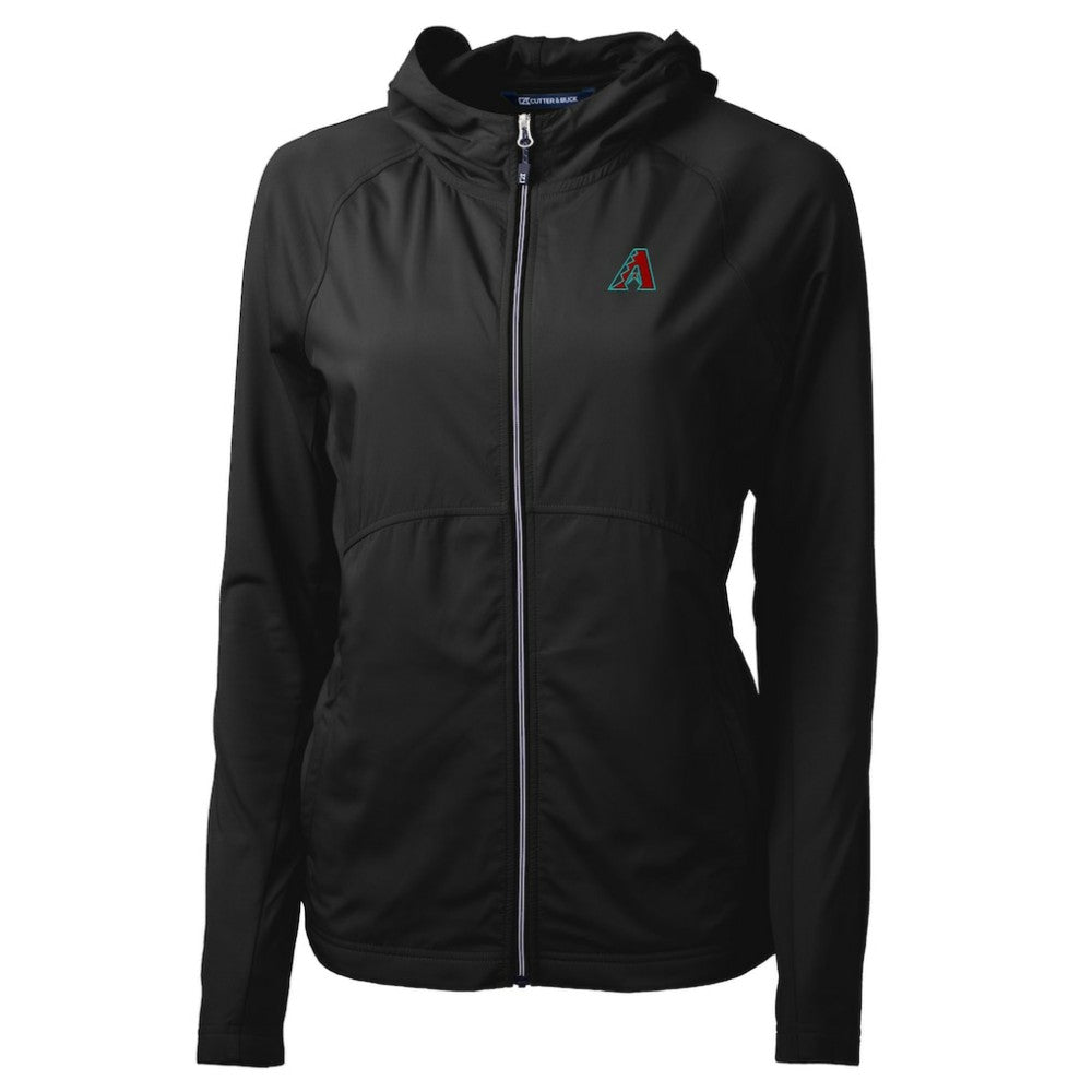 Arizona Diamondbacks Cutter & Buck Women's Adapt Eco Knit Hybrid Recycled Full-Zip Hoodie - MLB