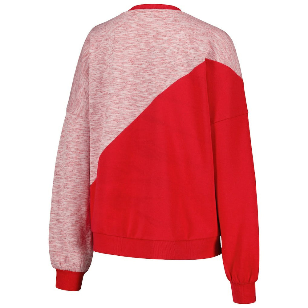 Chicago Bulls G-III 4Her by Carl Banks Women's Benches Split Pullover Sweatshirt Red - NBA