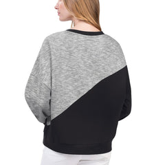 Brooklyn Nets G-III 4Her by Carl Banks Women's Benches Split Pullover Sweatshirt Black - NBA