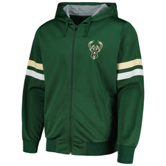 Milwaukee Bucks G-III Sports by Carl Banks Contender Full-Zip Hoodie Jacket Hunter Green - NBA