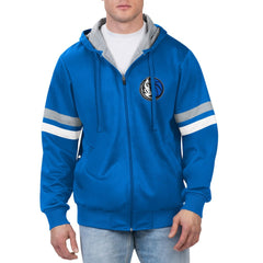 Dallas Mavericks G-III Sports by Carl Banks Contender Full-Zip Hoodie Jacket Blue - NBA