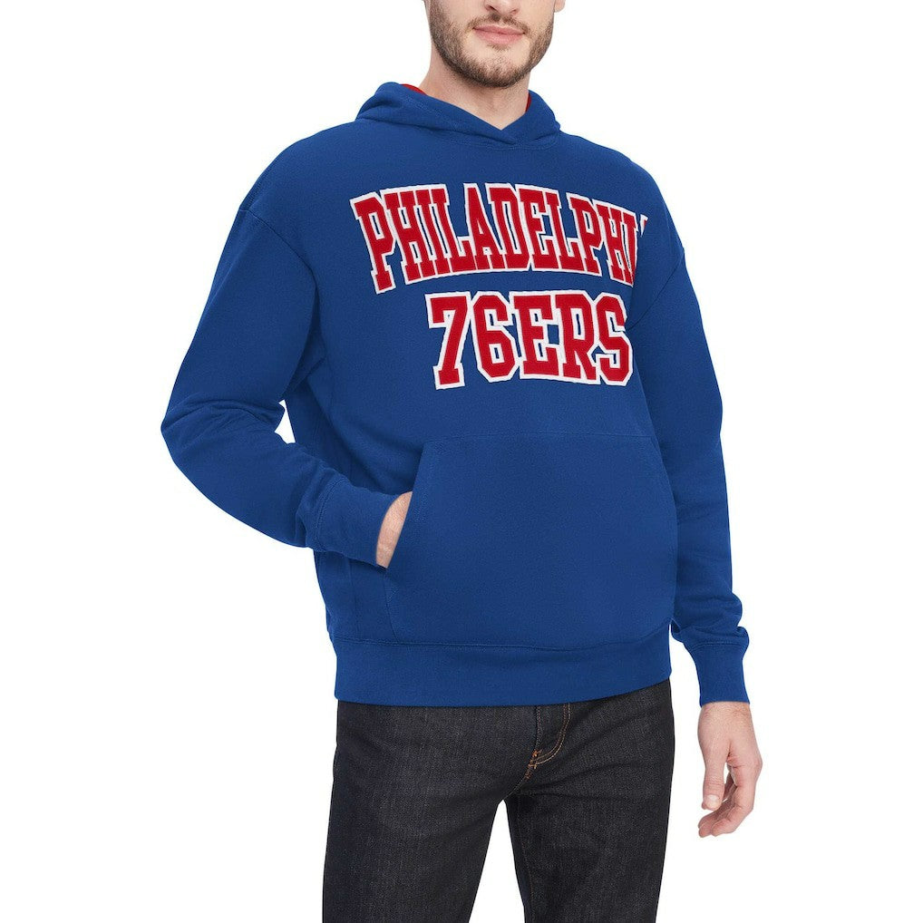 Philadelphia 76ers Tommy Jeans Greyson Pullover Hoodie Royal - NBA