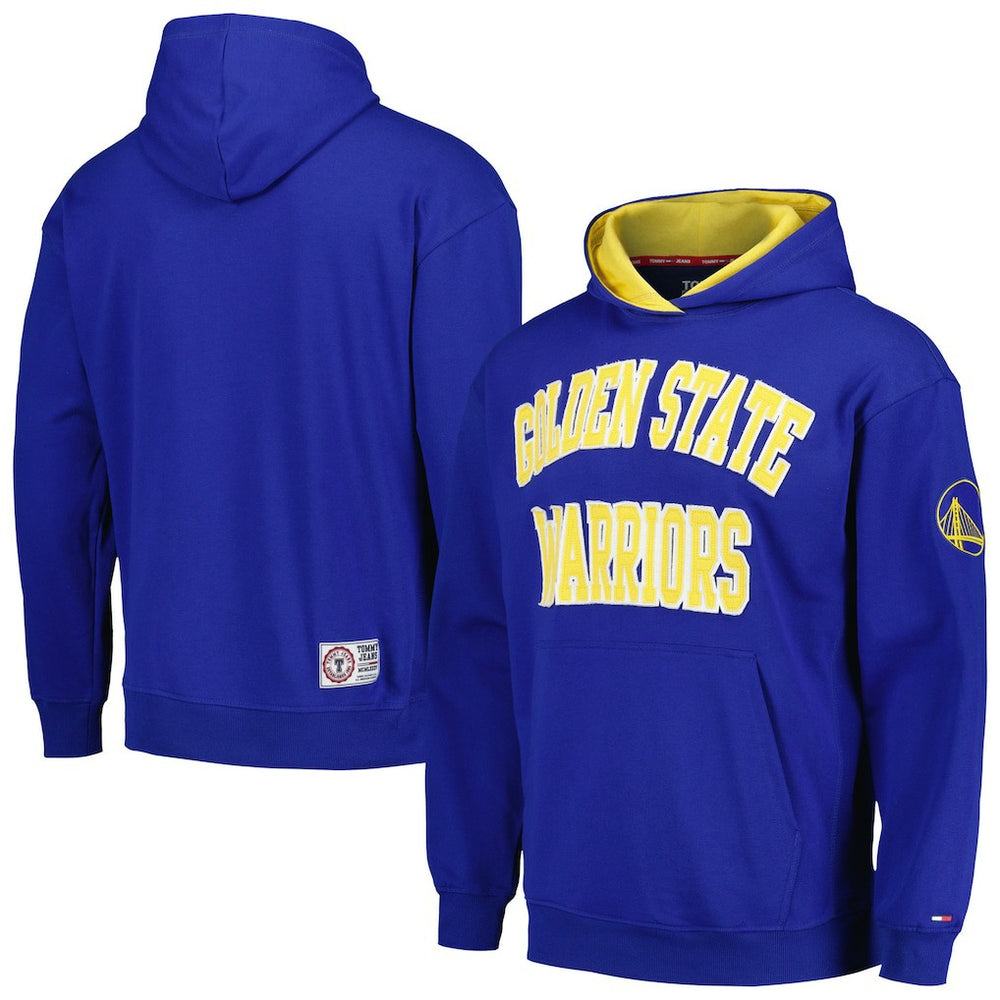 Golden State Warriors Tommy Jeans Greyson Pullover Hoodie Royal - NBA