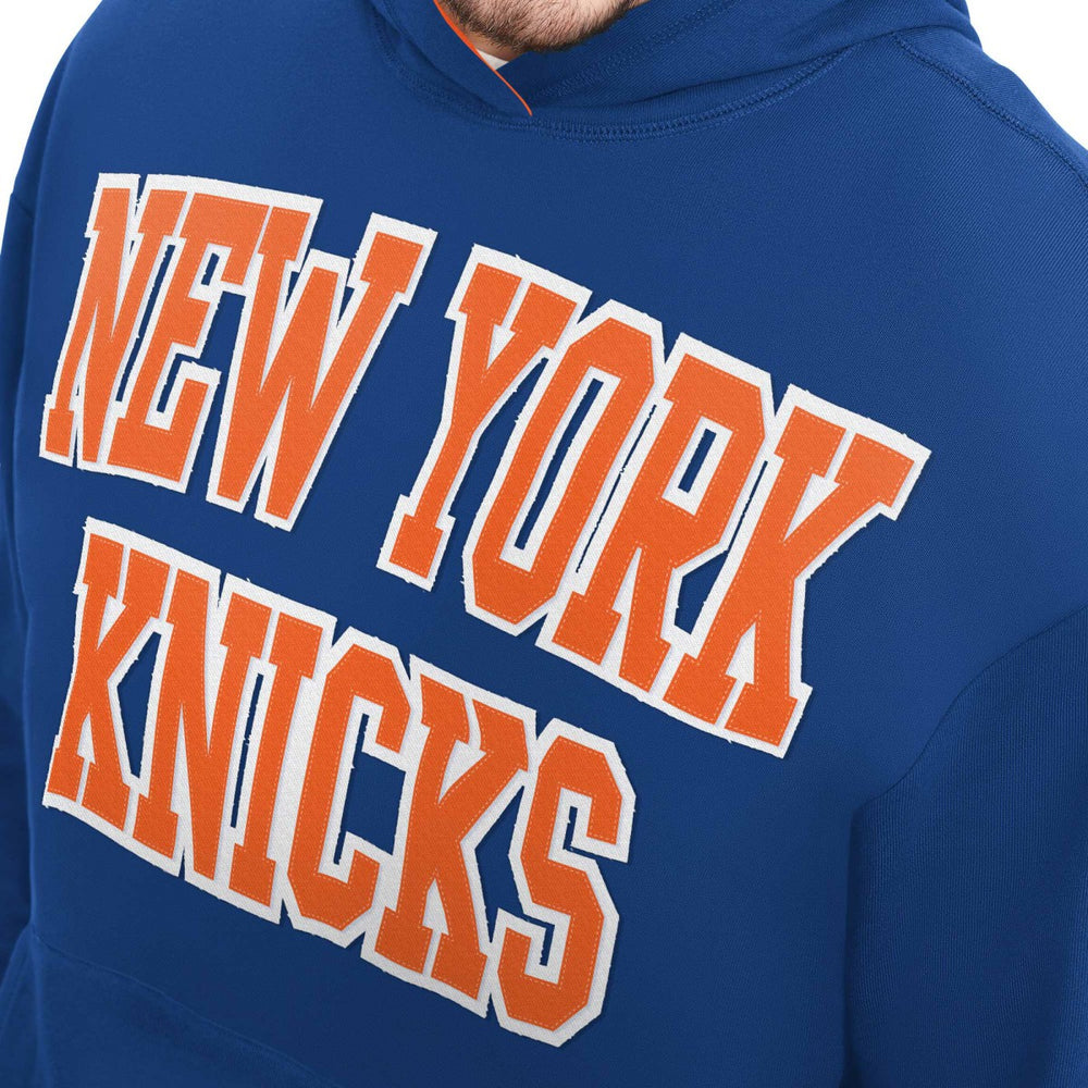 New York Knicks Tommy Jeans Greyson Pullover Hoodie Blue - NBA