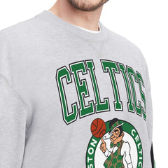 Boston Celtics Tommy Jeans Hayes Crew Neck Pullover Sweatshirt Heather Gray - NBA