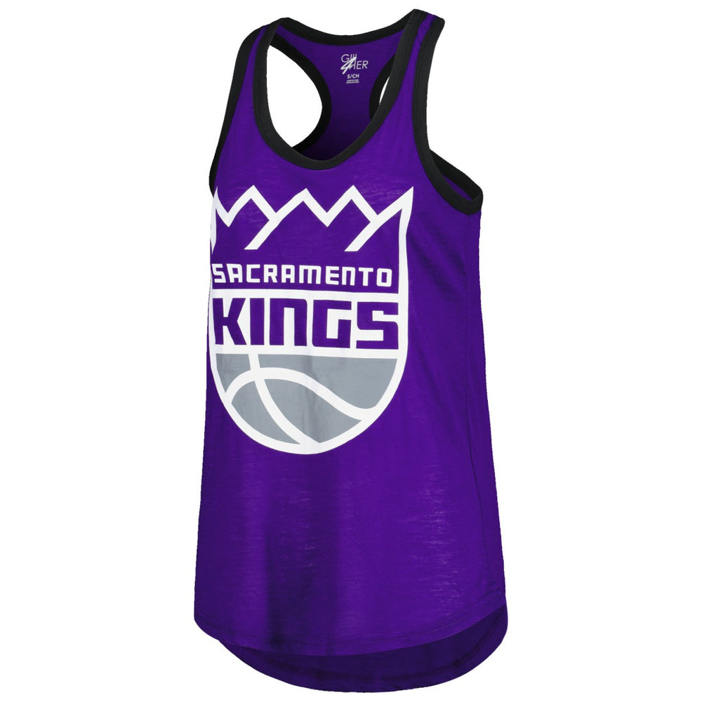 Sacramento Kings G-III 4Her by Carl Banks Women's Showdown Scoop-Neck Racerback Tank Top Purple - NBA
