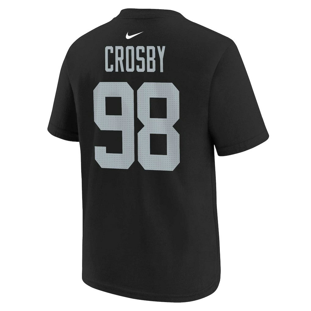 Maxx Crosby Las Vegas Raiders Youth Player Name & Number T-Shirt Black | Nike for Sale