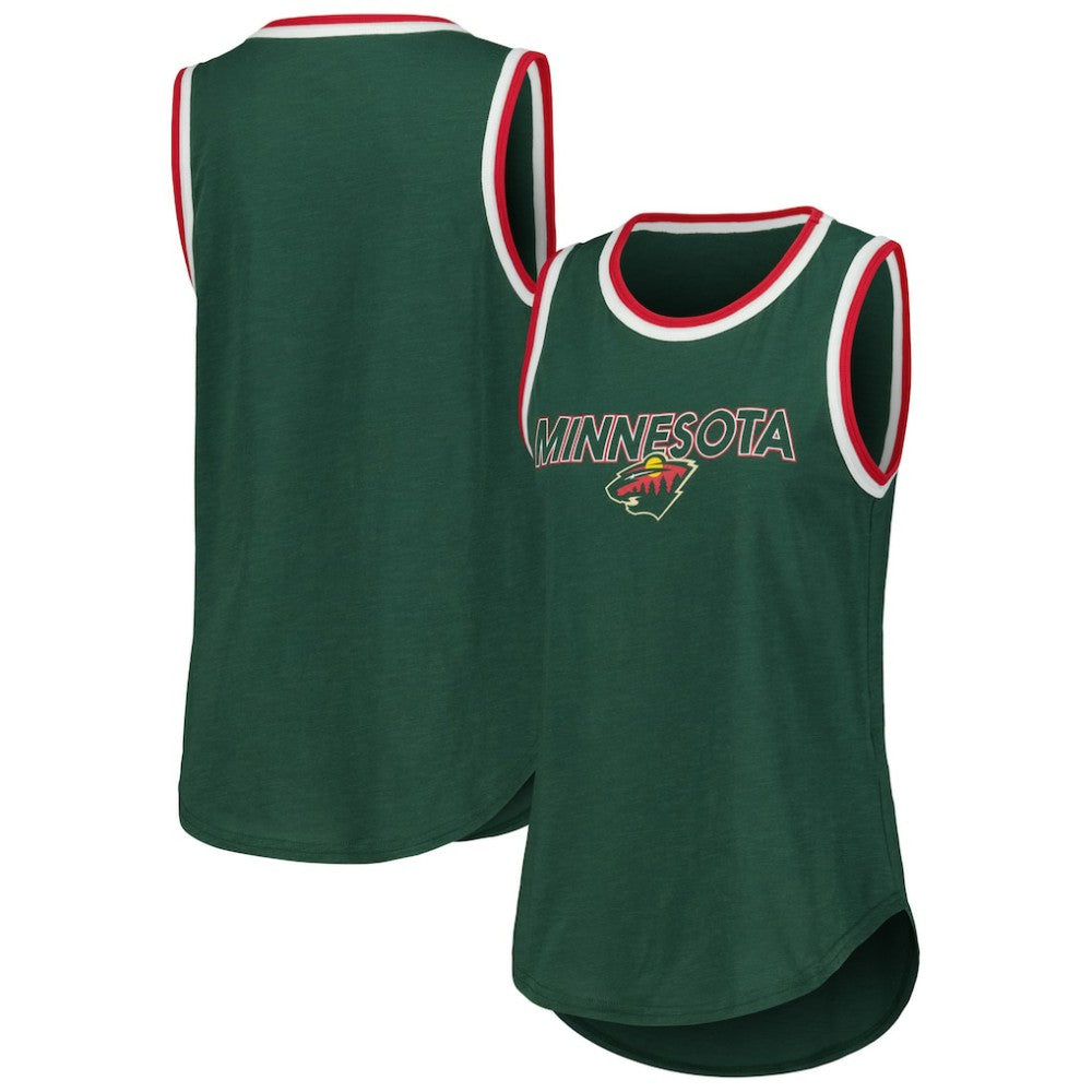 Minnesota Wild G-III 4Her by Carl Banks Women's Strategy Tank Top - Green - NHL
