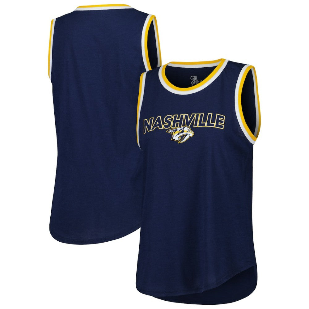 Nashville Predators G-III 4Her by Carl Banks Women's Strategy Tank Top - Navy - NHL