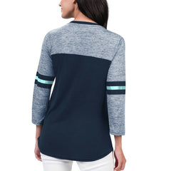Seattle Kraken G-III 4Her by Carl Banks Women's Play The Game 3/4-Sleeve T-Shirt - Deep Sea Blue - NHL