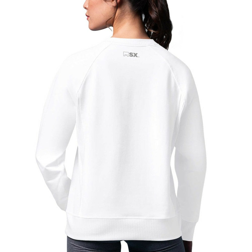 Washington Capitals MSX by Michael Strahan Women's Millie Raglan Pullover Sweatshirt - White - NHL