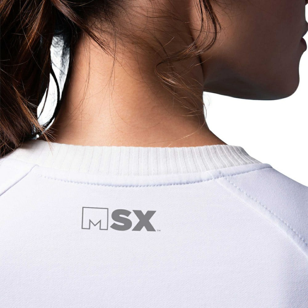 New Jersey Devils MSX by Michael Strahan Women's Millie Raglan Pullover Sweatshirt - White - NHL
