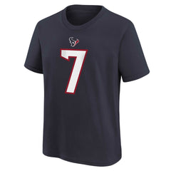 C.J. Stroud Houston Texans Preschool Player Name & Number T-Shirt Navy | Nike for Sale
