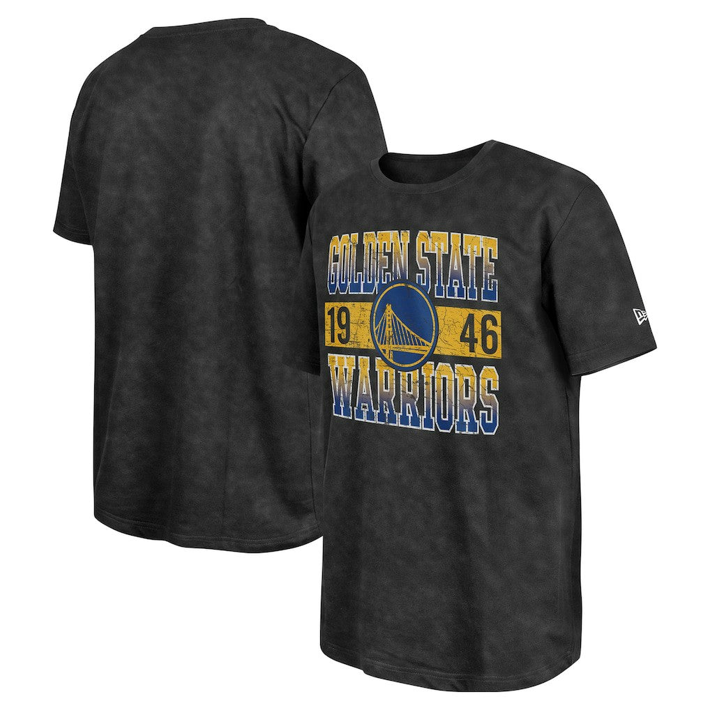 Golden State Warriors Enzyme Washed Oversized T-Shirt Black - NBA