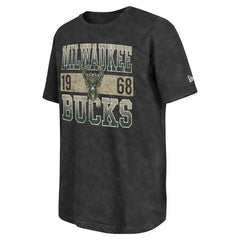Milwaukee Bucks Enzyme Washed Oversized T-Shirt Black - NBA