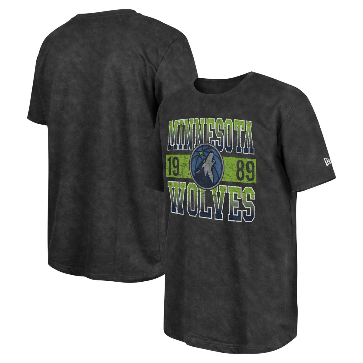 Minnesota Timberwolves Enzyme Washed Oversized T-Shirt Black - NBA