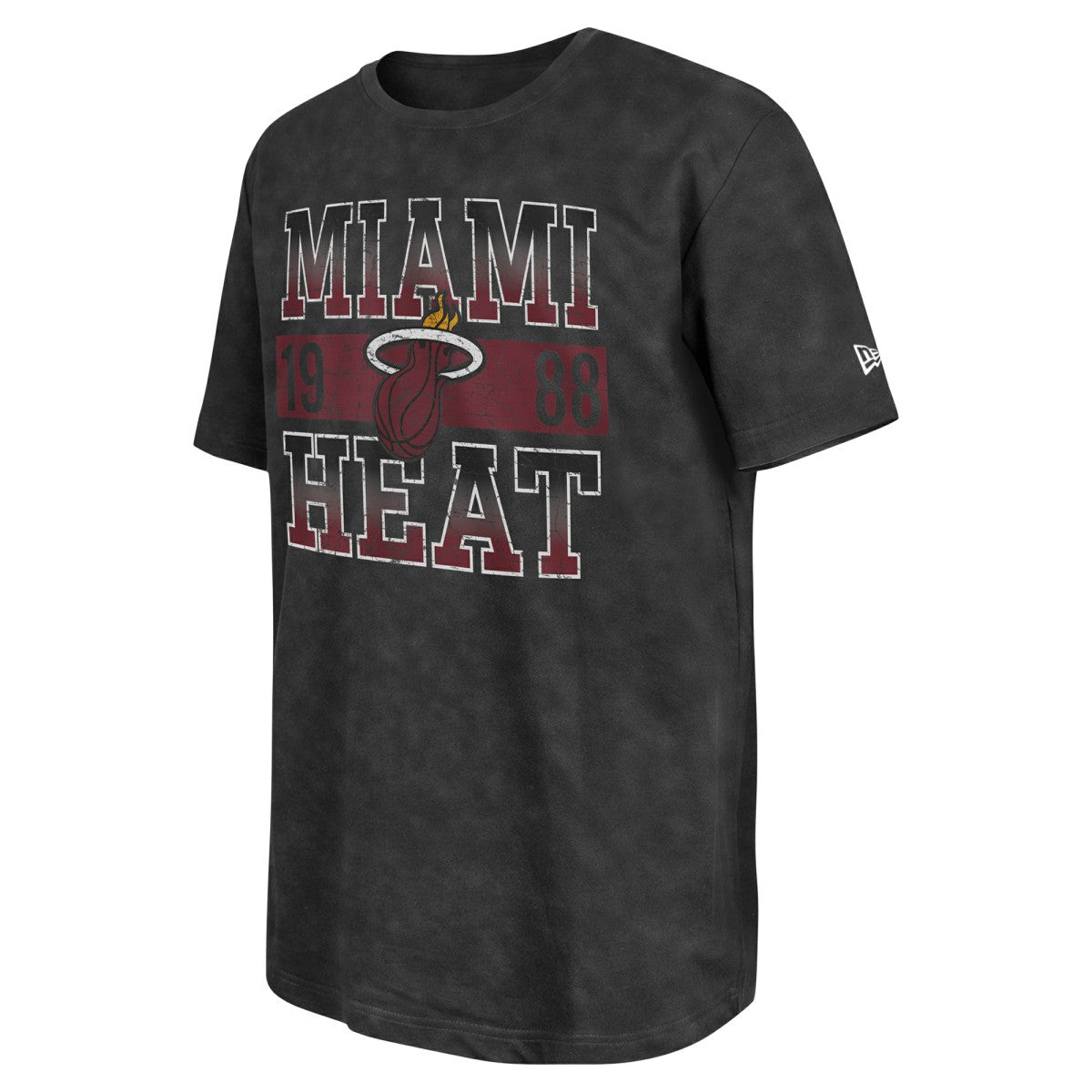 Miami Heat Enzyme Washed Oversized T-Shirt Black - NBA