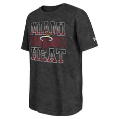 Miami Heat Enzyme Washed Oversized T-Shirt Black - NBA