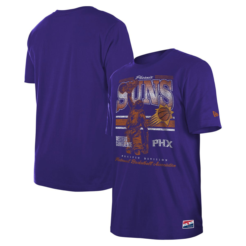 Phoenix Suns Enzyme Wash Oversized T-Shirt Purple - NBA