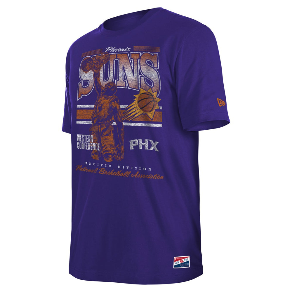 Phoenix Suns Enzyme Wash Oversized T-Shirt Purple - NBA