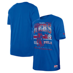 Philadelphia 76ers Enzyme Wash Oversized T-Shirt Royal - NBA