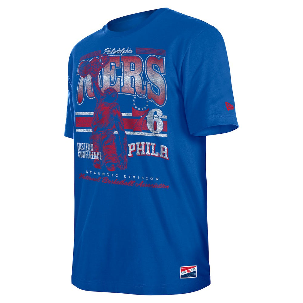 Philadelphia 76ers Enzyme Wash Oversized T-Shirt Royal - NBA