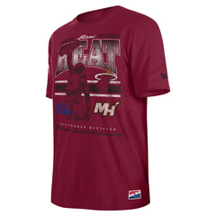 Miami Heat Enzyme Wash Oversized T-Shirt Red - NBA