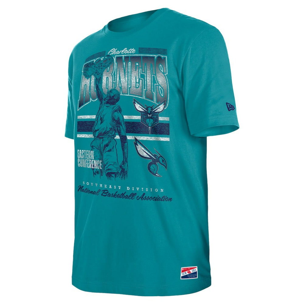 Charlotte Hornets Enzyme Wash Oversized T-Shirt Teal - NBA