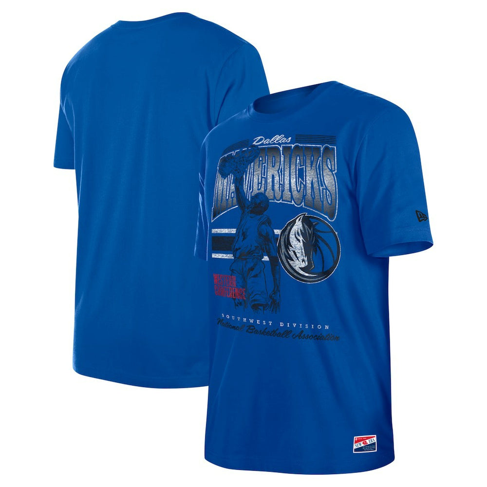 Dallas Mavericks Enzyme Wash Oversized T-Shirt Blue - NBA