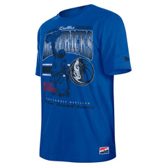 Dallas Mavericks Enzyme Wash Oversized T-Shirt Blue - NBA