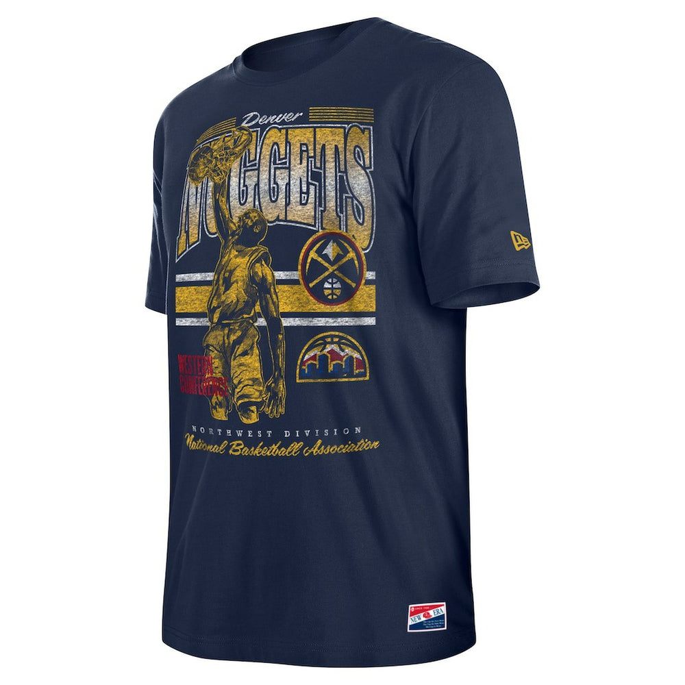 Denver Nuggets Enzyme Wash Oversized T-Shirt Navy - NBA