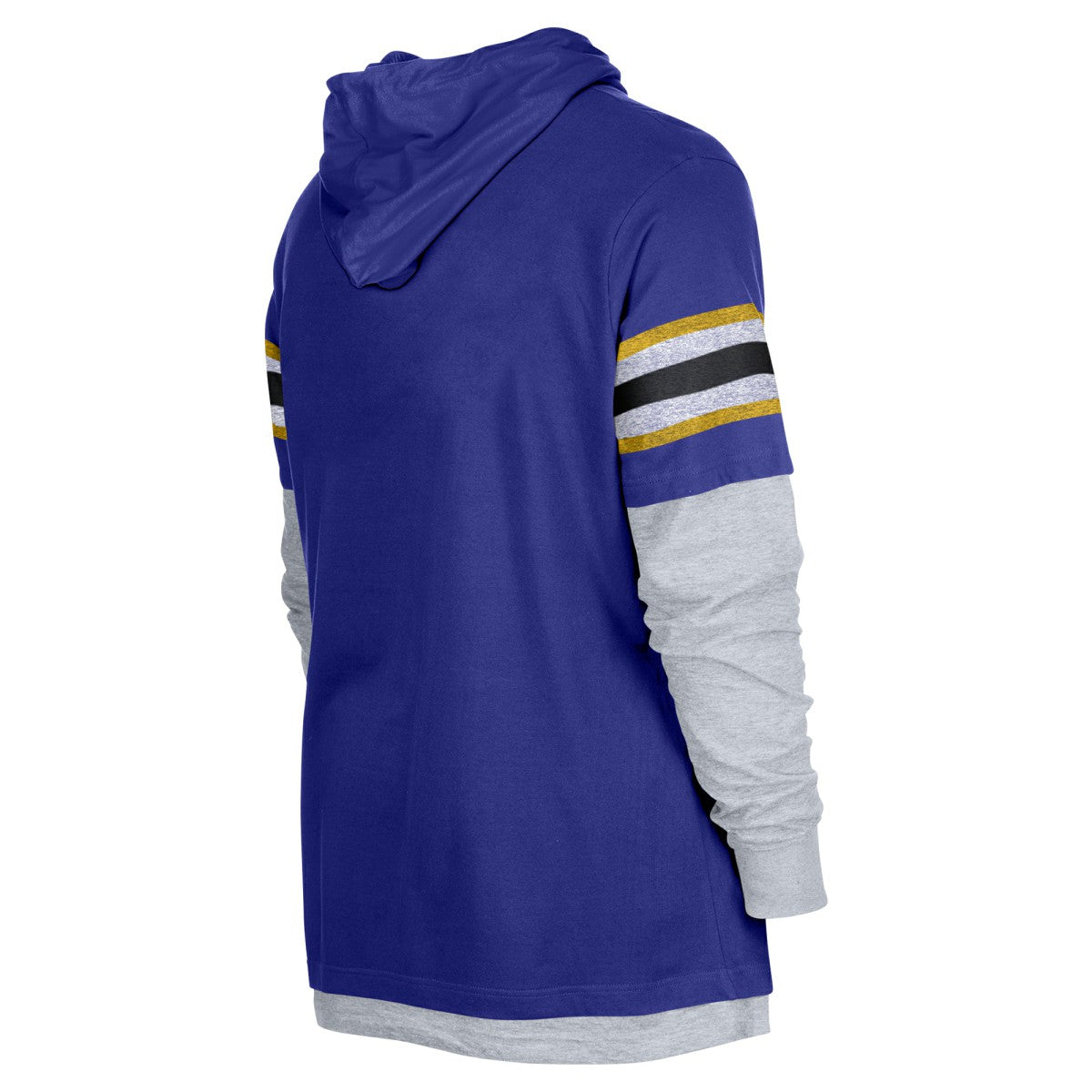 Los Angeles Lakers Layered Long Sleeve Hoodie T-Shirt Purple - NBA