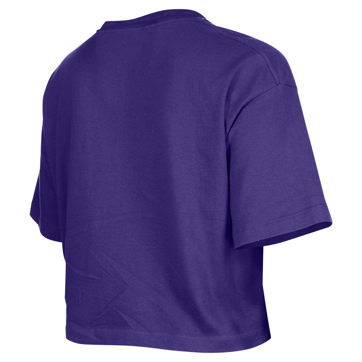 Los Angeles Lakers Women's Oversized Boxy Crop T-Shirt Purple - NBA