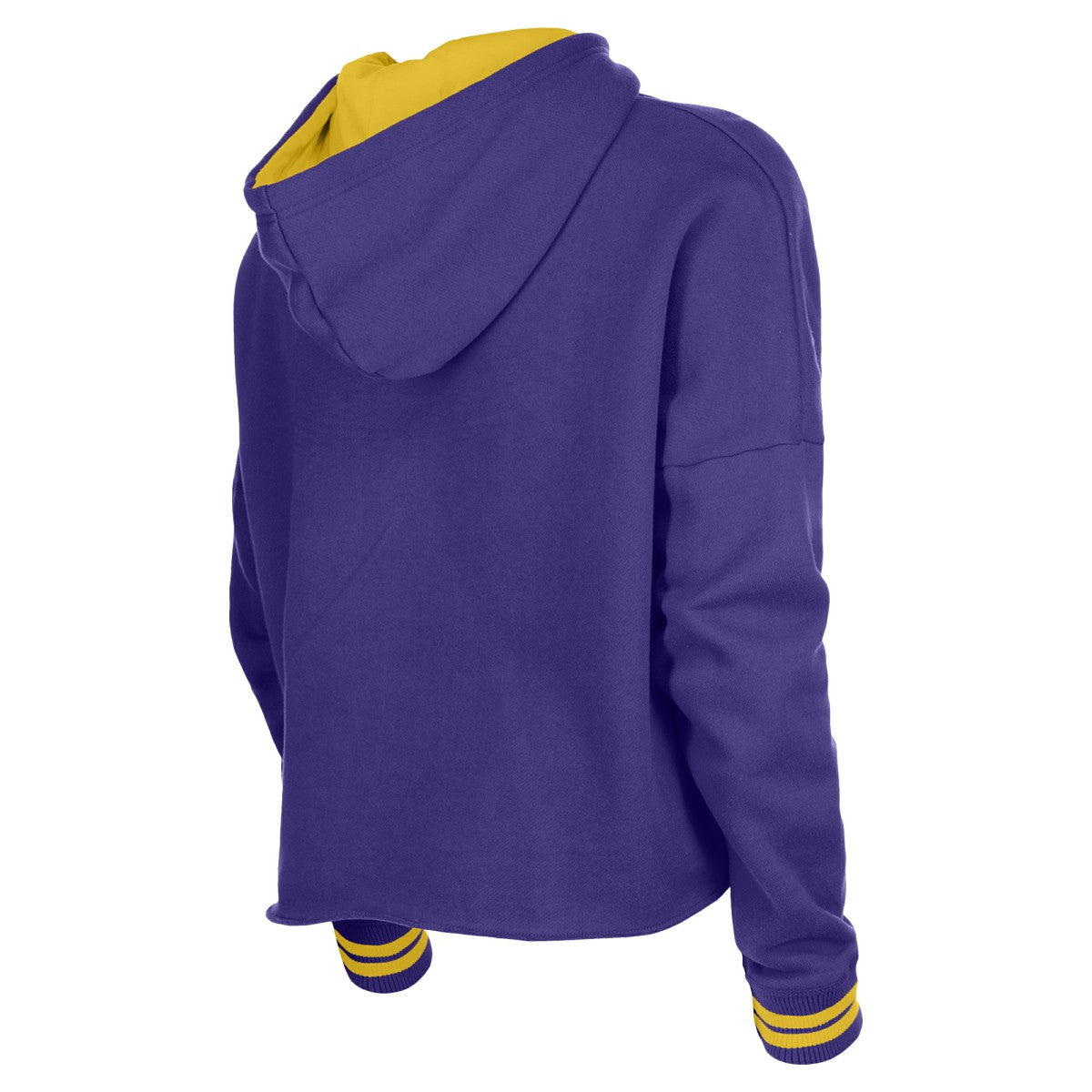 Los Angeles Lakers Women's Boxy Raw Edge Pullover Hoodie Purple - NBA