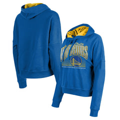 Golden State Warriors Women's Boxy Pullover Hoodie Royal - NBA