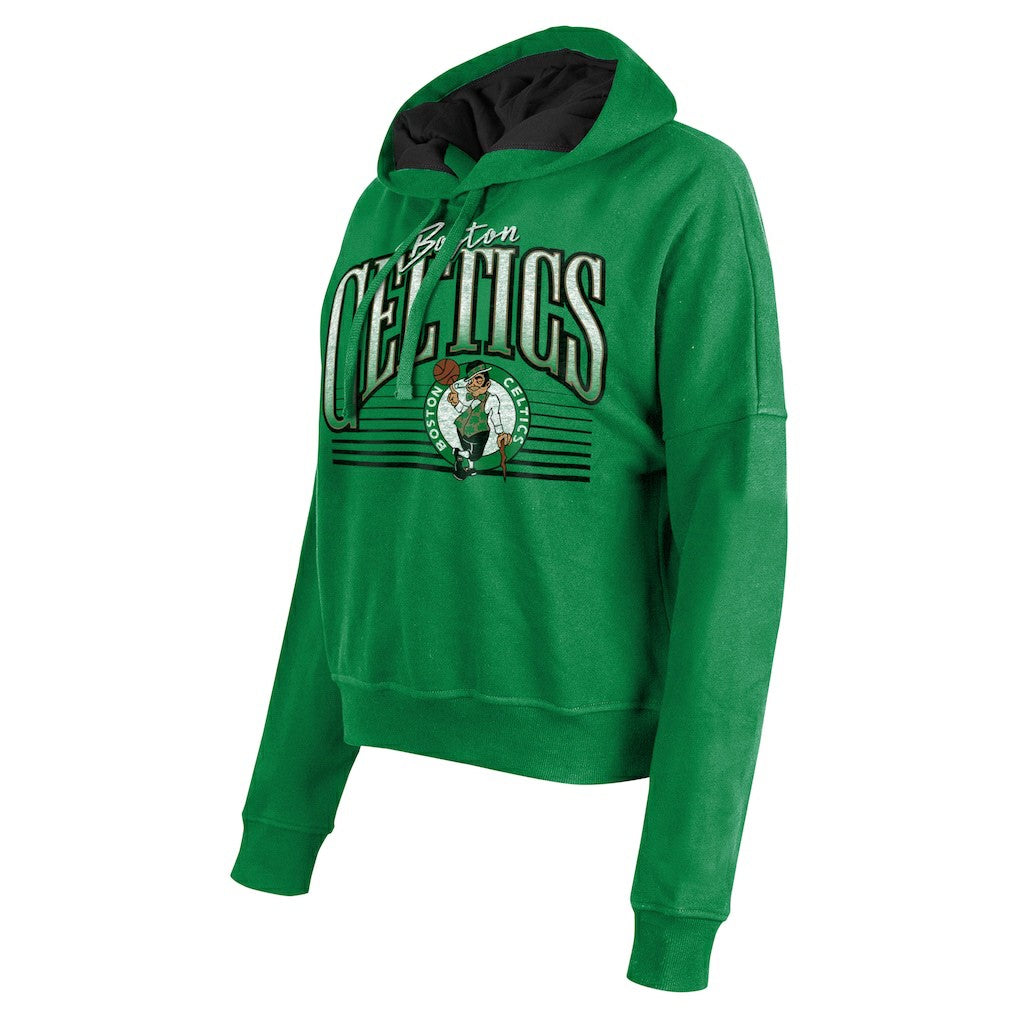 Boston Celtics Women's Boxy Pullover Hoodie Kelly Green - NBA