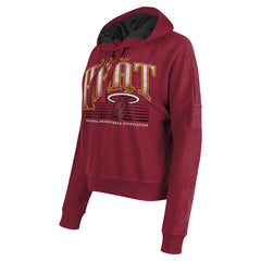 Miami Heat Women's Boxy Pullover Hoodie Red - NBA