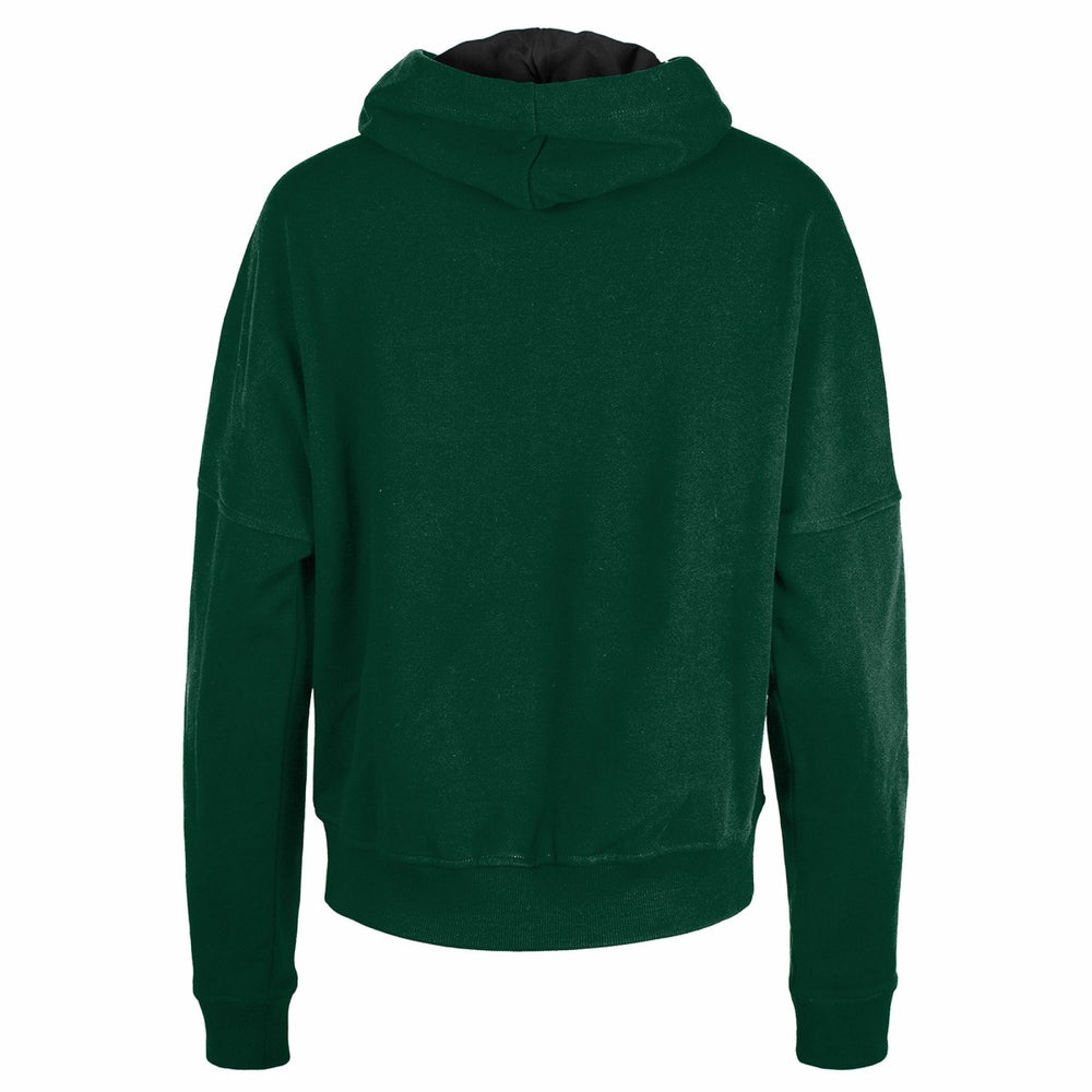 Milwaukee Bucks Women's Boxy Pullover Hoodie Hunter Green - NBA