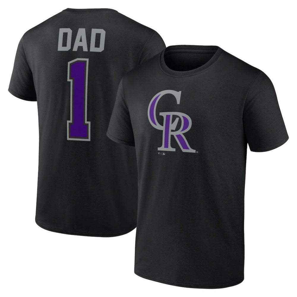 Colorado Rockies Father's Day #1 Dad T-Shirt - MLB