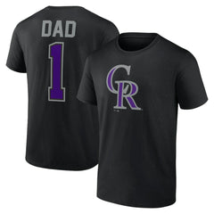 Colorado Rockies Father's Day #1 Dad T-Shirt - MLB