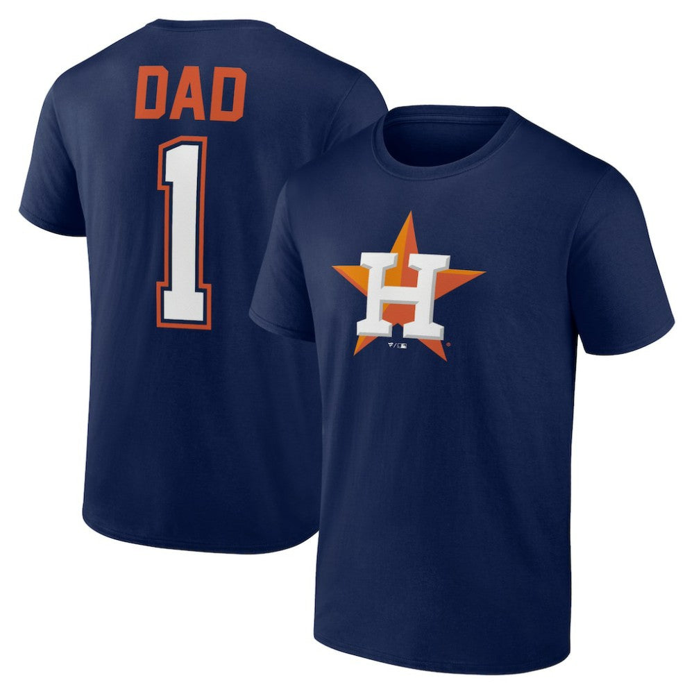 Houston Astros Father's Day #1 Dad T-Shirt - MLB