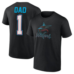 Miami Marlins Father's Day #1 Dad T-Shirt - MLB