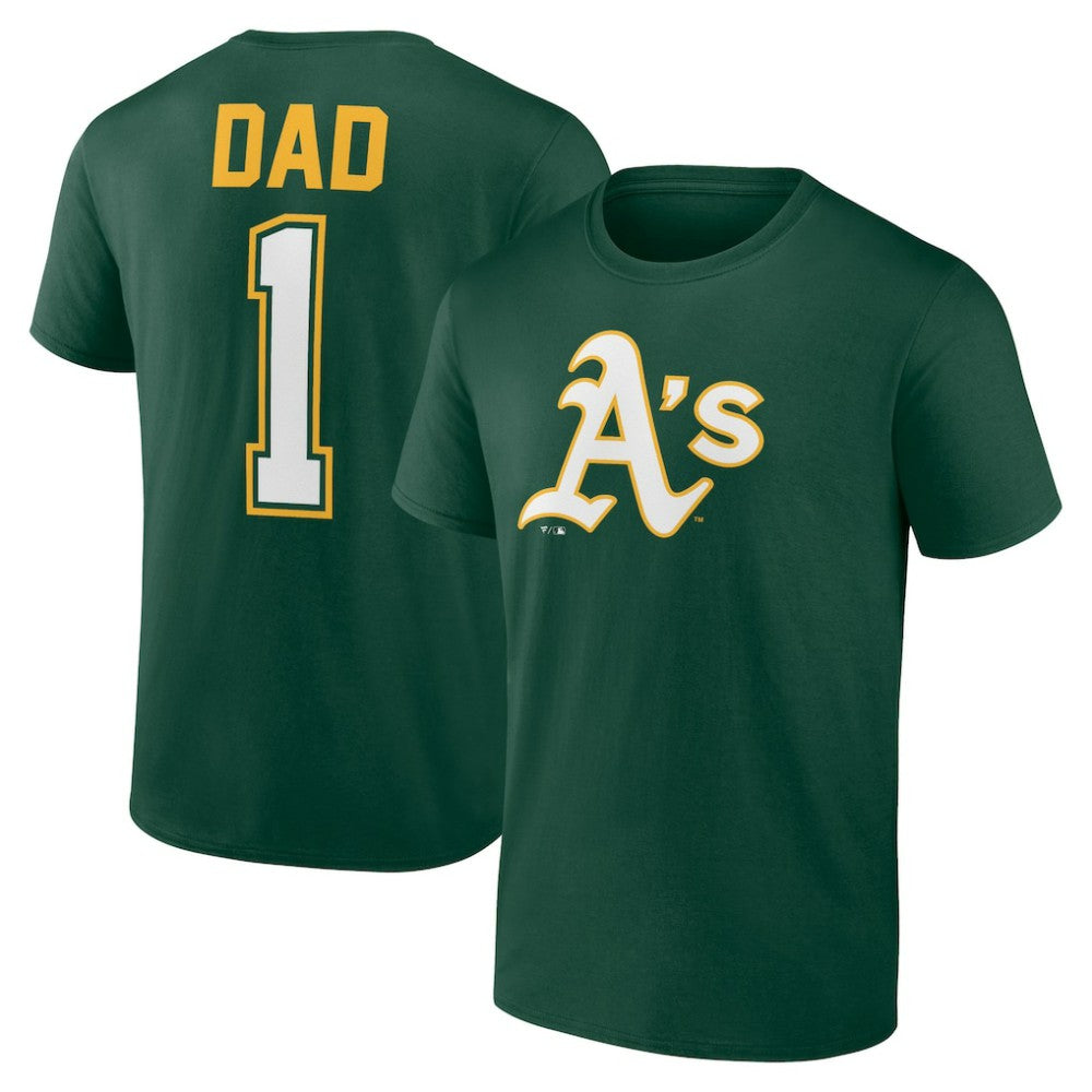 Athletics Father's Day #1 Dad T-Shirt - MLB