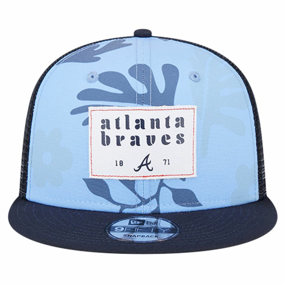 Atlanta Braves New Era Bikini Bottom Trucker 9FIFTY Snapback Hat - MLB
