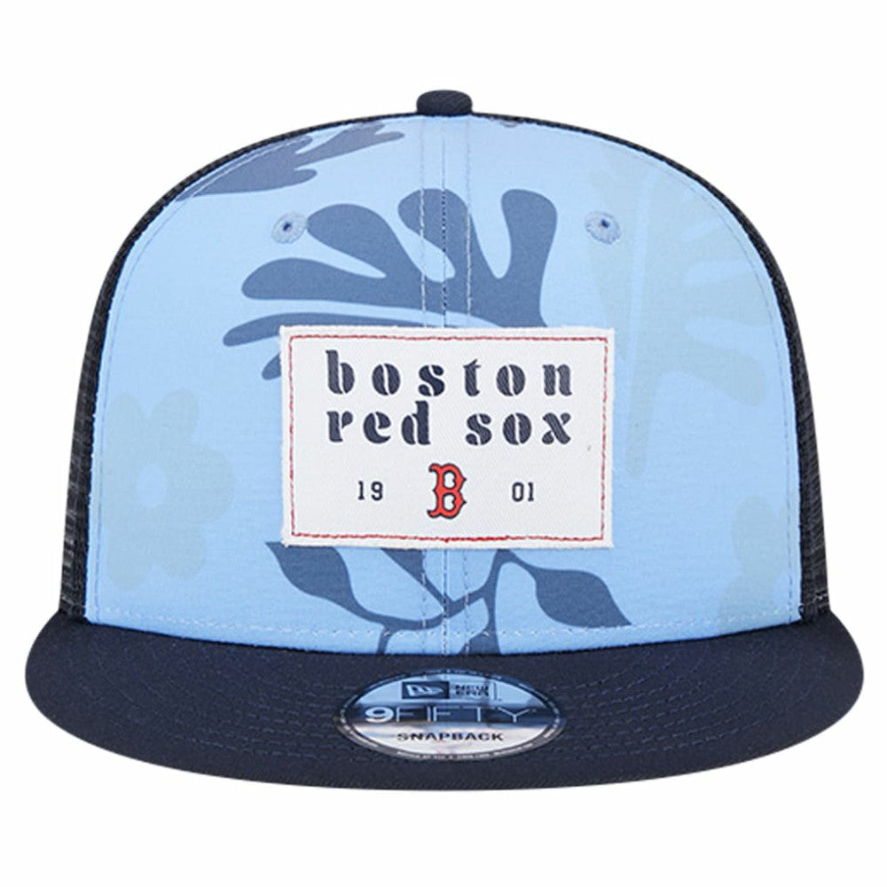 Boston Red Sox New Era Bikini Bottom Trucker 9FIFTY Snapback Hat - MLB